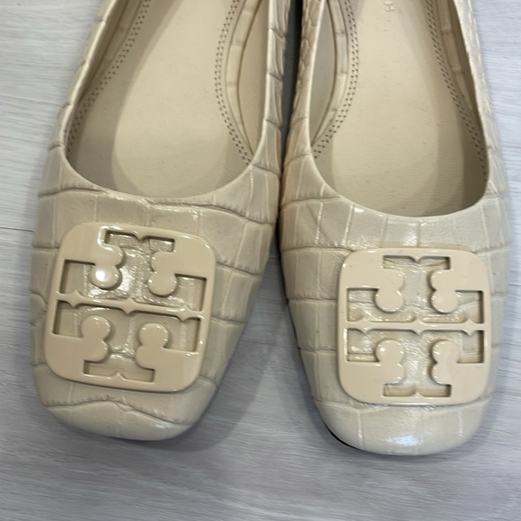 NWOT Tory Burch Georgia Ballet Flats in New Cream - Picture 4 of 15